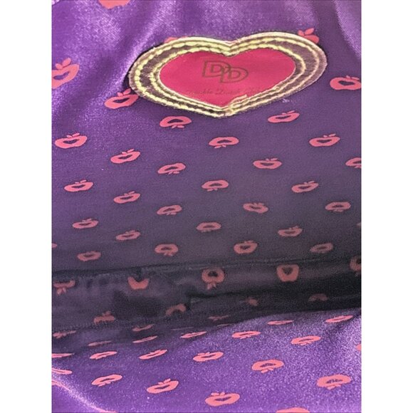 Double Dutch Club Pink Purple Floral Vinyl Laptop Bag Strap Handle - Picture 7 of 11